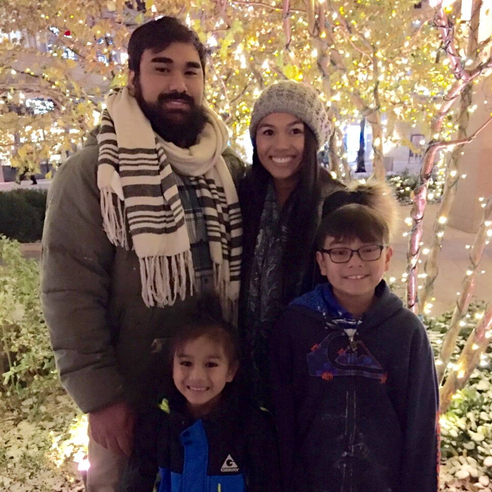 Portrait of Ehren Stuber with family